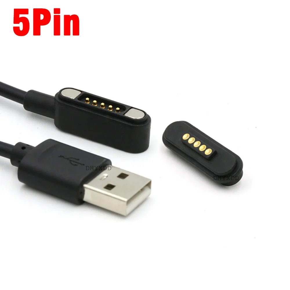 1 компл. 5-позиционный Магнитный пружинный разъем Pogo Pin к USB A Male Data & Power зарядный
