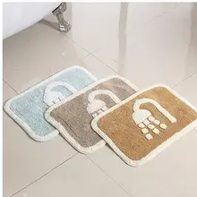 Синель Туалет дверной коврик дверь прихожая ванная комната абсорбирующий нескользящий коврик педаль дверной коврик