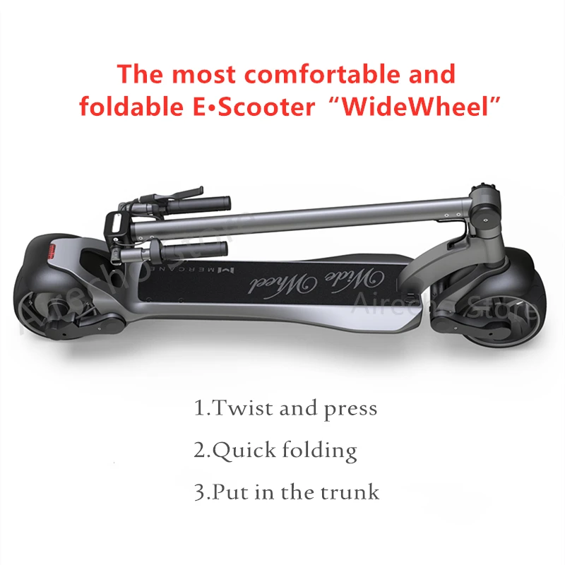 ЕС последние Mercane WideWheel Kickscooter 48V 500 W/1000 W двухмоторный умный электрический скутер с широким колесом 45 км/ч Ховерборд