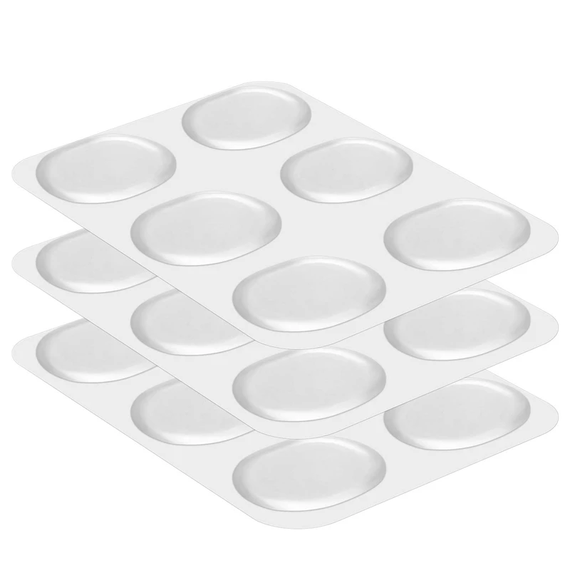 

18 Pieces Drum Damper Gel Pads Silicone Drums Silencer For Drums Tone Control-Clear