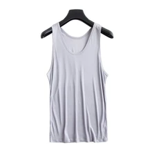 Модная новинка Мужская шелковая мягкая летняя майка домашняя одежда для сна YH95