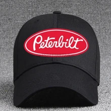 Повседневная хлопковая бейсболка с логотипом Peterbilt и может быть правильно скорректирована по размеру(унисекс