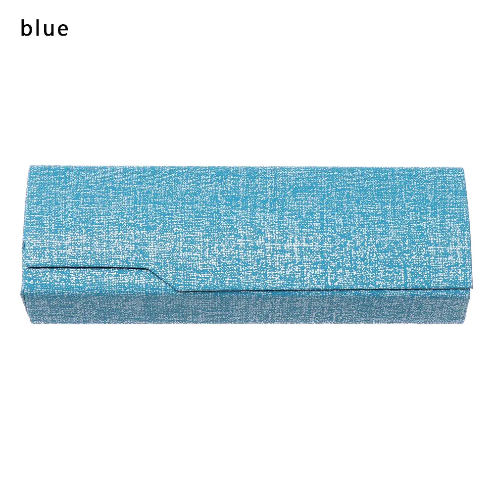 blue Горячий магнит зрелище чехол держатель для солнцезащитных очков Водонепроницаемый сильные очки коробка Портативный Блестящий Футляр для очков в стиле унисекс очки протектор - Цвет: blue
