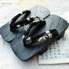 Летние сандалии; японские гэта; деревянные шлепанцы-сабо; мужские сандалии-гэта для костюмированной вечеринки; вьетнамки на плоской подошве для костюмированной вечеринки; Размеры 35-46