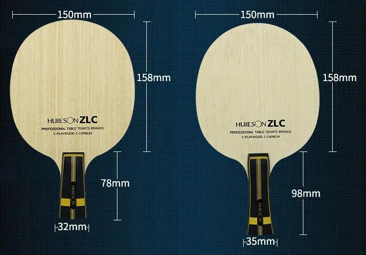 1 шт. Huieson пинг понг лезвие 5 фанера 2 слоя Zl углеродное волокно Настольный теннис тренировочный нож для настольного тенниса ракетки