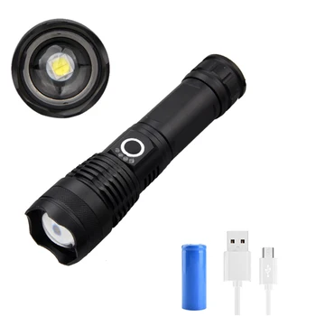 

XANES WP50 XHP50 Zoom LED Flashlight USB Rechargeable 5 Modes Tactical Torch Light Waterproof With 26650 Battery Work Lamp