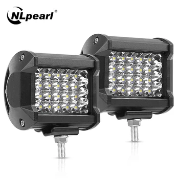 

Nlpearl 4'' 7'' Light Bar/Work Light 72W 144W Led Bar Offroad LED Work Light 12V 24V For Tractor Truck 4X4 4WD SUV ATV Fog Light