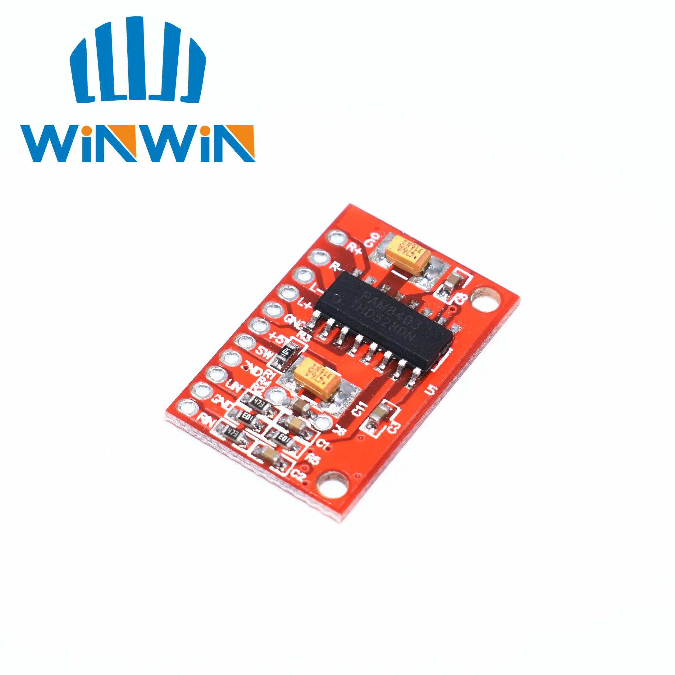 

H33 3W*2 Mini Digital Power Audio Amplifier Board USB DC 5V Power Supply PAM8403