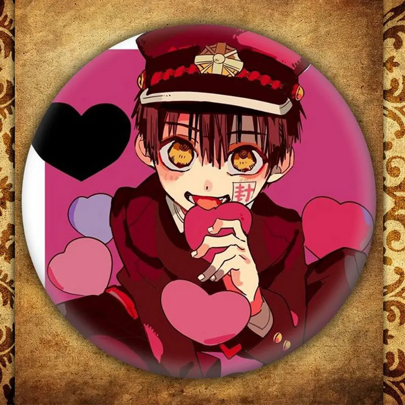 Jibaku Shounen Hanako kun NEN Yashiro Teru Minamoto японский аниме мультфильм сумки значок брошь на