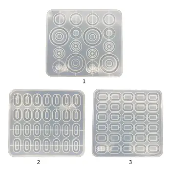 

New Transparent Silicone Mould Dried Flower Resin Decorative Craft DIY Pendant Earring Mold Epoxy Resin Molds for Jewelry