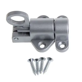 オンライン Window Gate Security Pull Ring Spring Bounce Door Bolt Aluminum Latch Lock