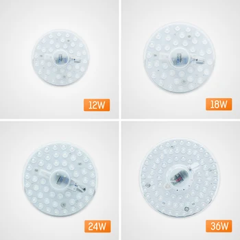 

Ceiling lamps Modified Lamp Board AC220V DC90V Circular Ceiling lights Source 12W 18W 24W 36W leds Module Light source Replace