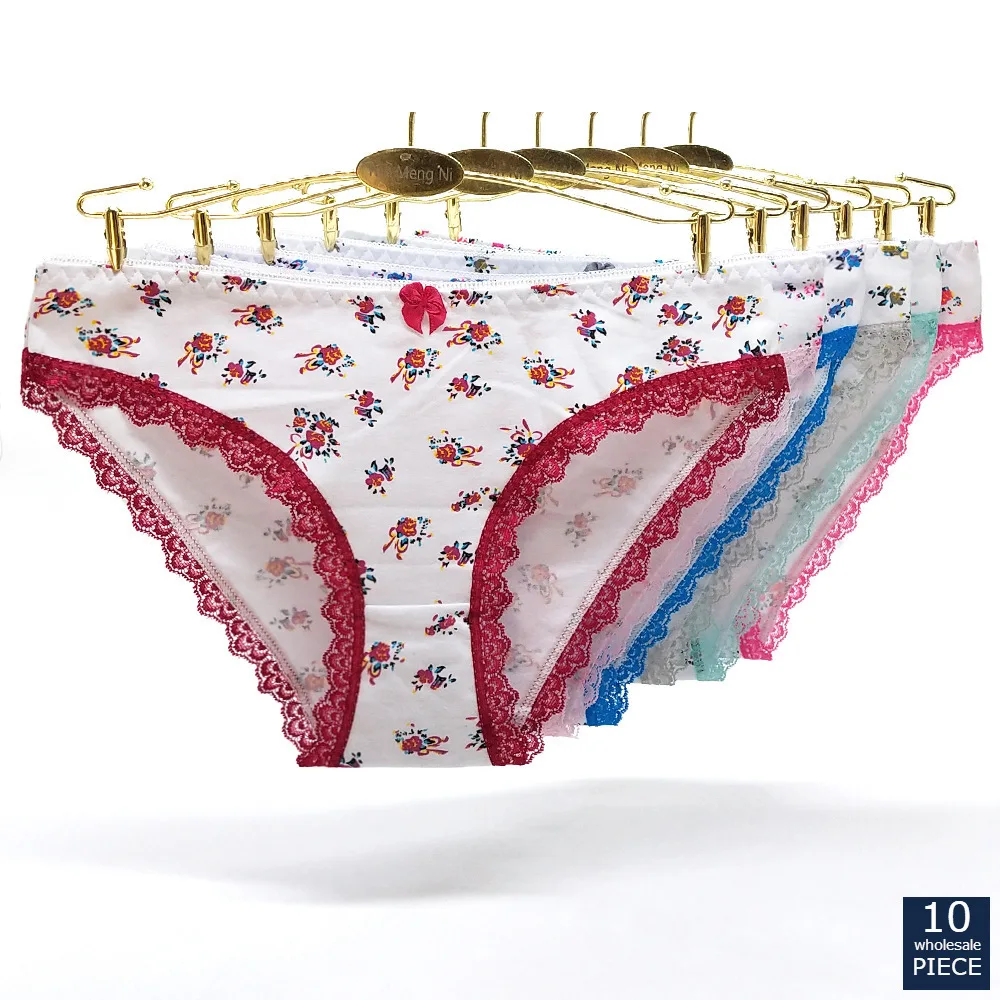 Alyowangyina 1-10 шт./лот хит продаж женские трусы с принтом сексуальные низкой талией