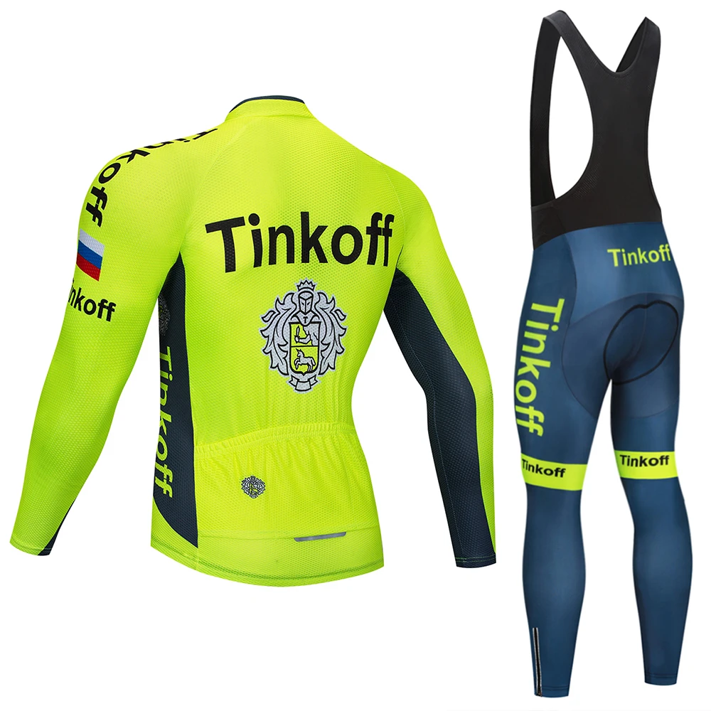 Новинка Tinkoff Весенняя дышащая велосипедная майка комплект MTB велосипедная Одежда Майо Ropa Ciclismo велосипедная одежда с длинным рукавом комплект для велоспорта