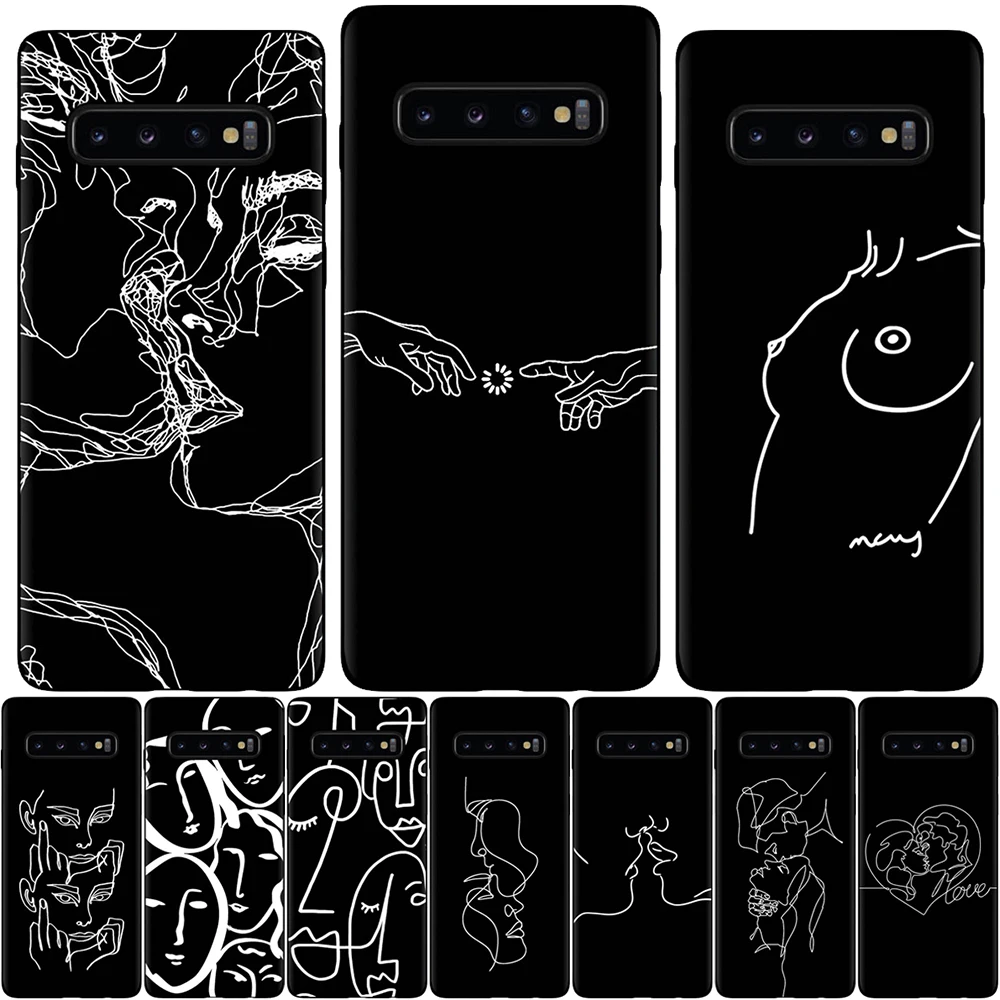 Чехол-накладка для Samsung Galaxy S7 Edge S8 S9 S10 Plus S10e Note 8 9 Note10 Lite Pro силиконовый с