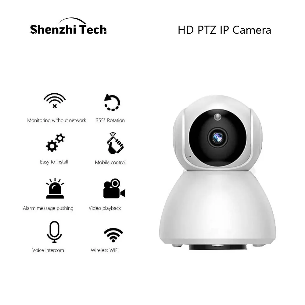 

IP Camera Home Security Camera with Rotatable Night Vision Motion Detection WiFi Camera for Home Office Baby Monitor V380