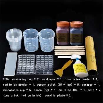 

1/16 Miniature Simulation Brick DIY Kit Sand Table Diorama Landscape Scenery XX9E