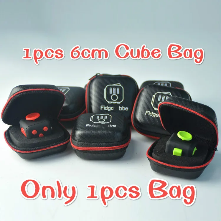 1pcs 6cm Bag ONLY 3,3*3,3 см декомпрессионный магический куб кости снимает анксиолитический стресс игрушки вечерние сувениры полагается мини Непоседа палец Забавный куб детские игрушки - Цвет: 1pcs 6cm Bag ONLY