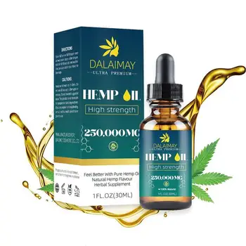 

220000MG 30ml Hemp Oil Bio-active Hemp Seed Oil Extract Drop for Neck Pain Relief Reduce Anxiety Better Sleep Skin Oil