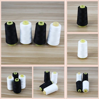 

1Pcs 3000Yards Strong and Durable Sewing Threads for Sewing Polyester Thread Clothes Sewing Supplies Accessories White Black