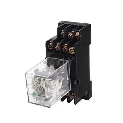 

DC12V Coil 4PDT 14Pin 35mm DIN Rail Mount Plug-in Power Relay HH54PL