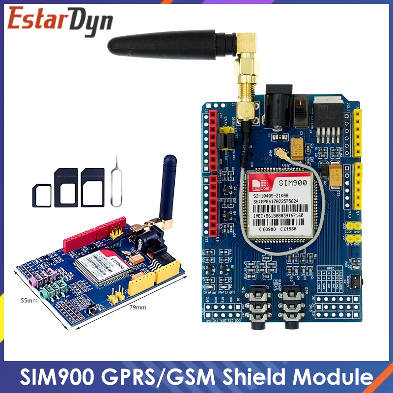 SIM900 GPRS/GSM Защитная макетная плата четырехдиапазонный модуль для Arduino совместимый