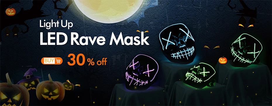 Светодиодный маска для Хэллоуина, маски для чистки, тушь для ресниц, костюм, DJ, вечерние светильник, светящиеся в темноте,, косплей из фильма, маска Payday