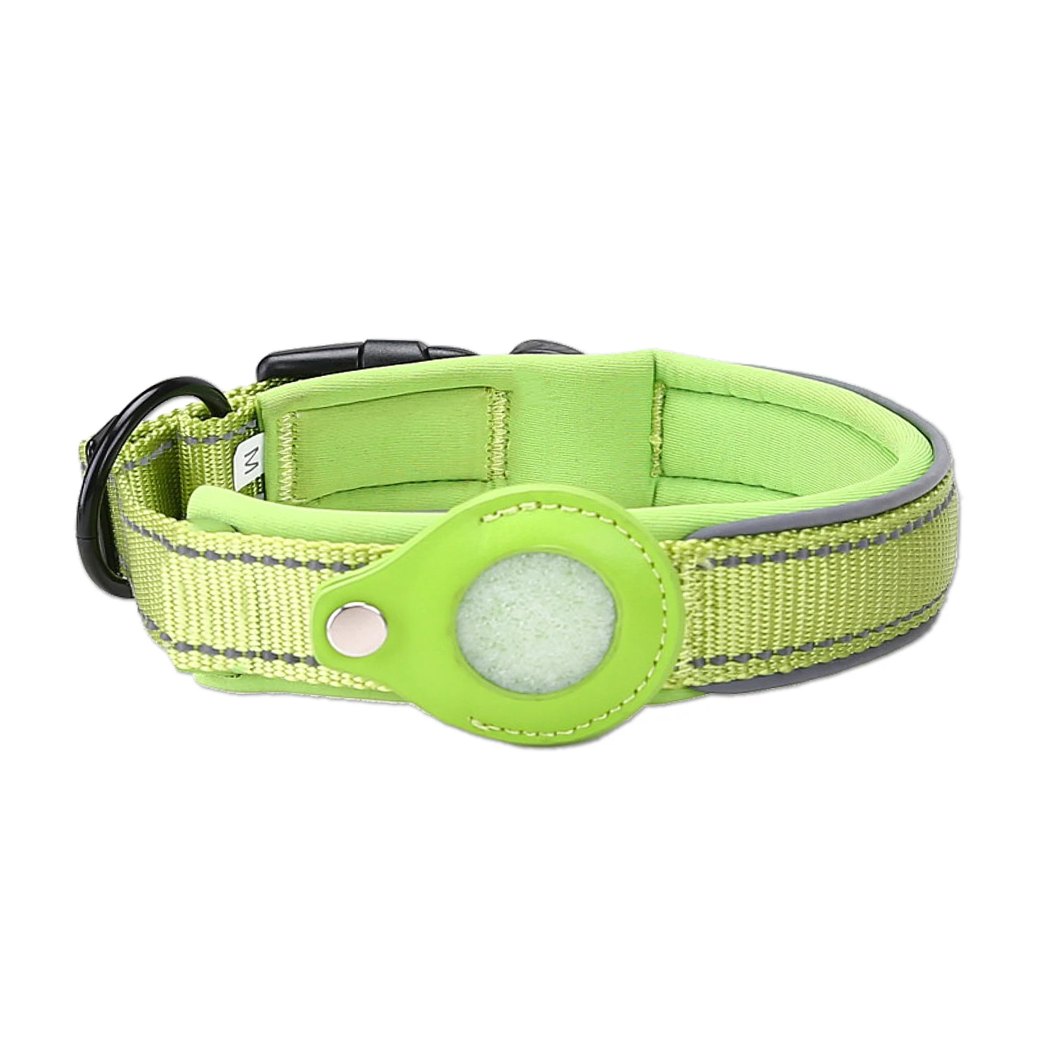 Fashion Dog Collar With Apple Airtag Case Nylon Pet Collar Reflective Soft Anti-lost Tracking Collar Dog Supplies Suit For Dog dog collar tags