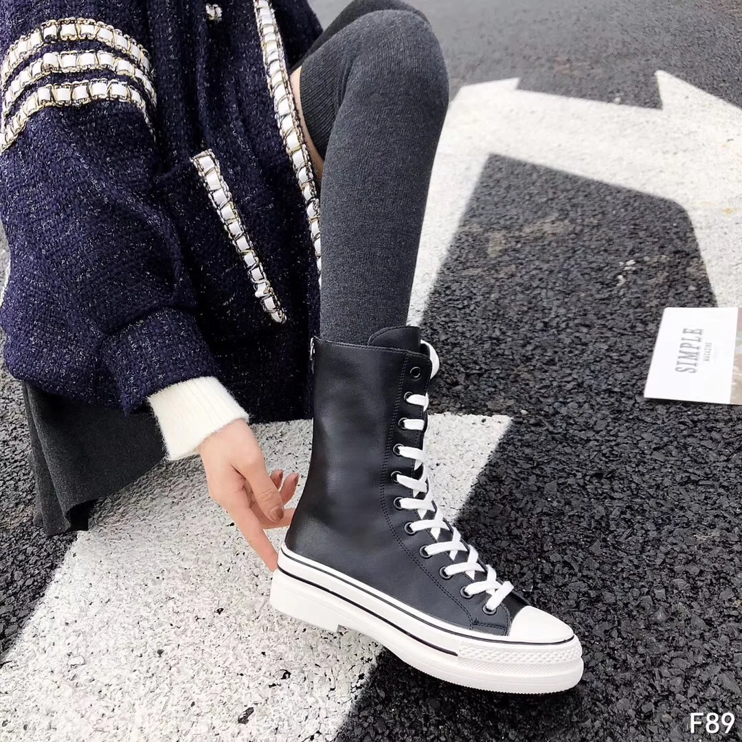 

Martin Boots Women's Boots 2019 New Style Autumn And Winter British Style Versatile Korean-style Online Celebrity Thick Bottomed