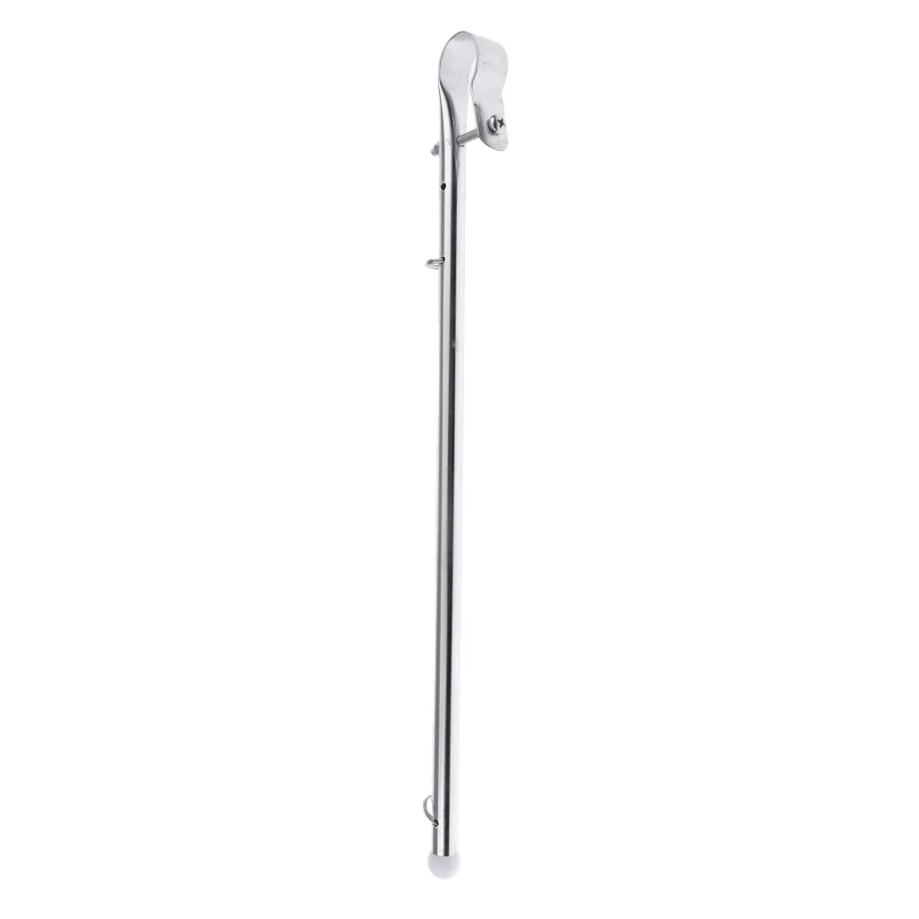 15 1/2 inch 40mm Polished Stainless Steel Flag Staff Pole for Marine Pontoon Boats Deck Mount