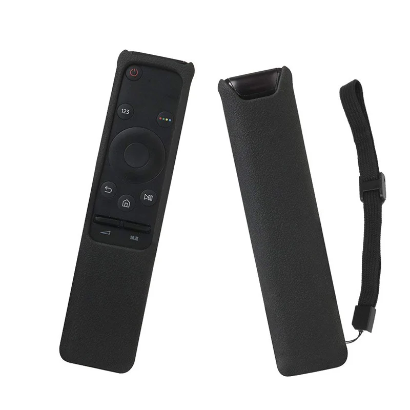 SIKAI силиконовый защитный чехол для samsung Smart tv BN59-01259B/01259E/01260 крышка контроллера пылезащитный пульт дистанционного управления - Цвет: Black