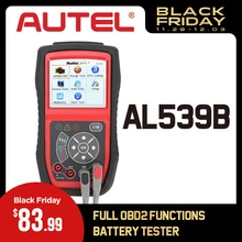 Autel AutoLink AL539B OBDII OBD2 OBD 2 читальный инструмент кодов неисправности и электрические Тесты инструмент сканер автомобиля Инструменты получает информацию об автомобиле