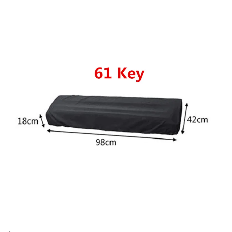 Breathable Dustproof Piano Keyboard Cover with Elastic & Cord Lock