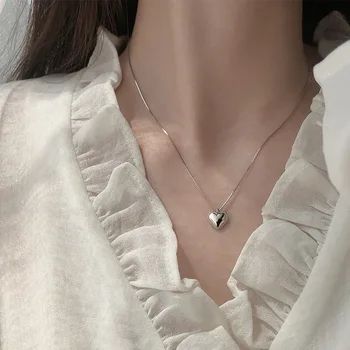 

Ancient Cat Ning Heart Necklace Women's INS Simple 2020 Fashion Heart-shaped Pendant Choker Online Celebrity Non-mainstream Orna