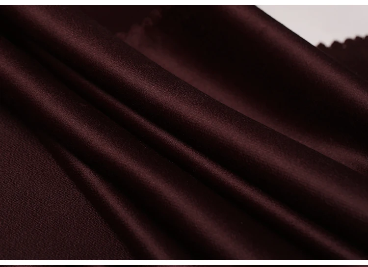 Quality 155CM Wide 750G/M Weight Dark Coffee Color Double-faced Water Wave Cashmere Wool Autumn and Winter Overcoat Fabric E1145