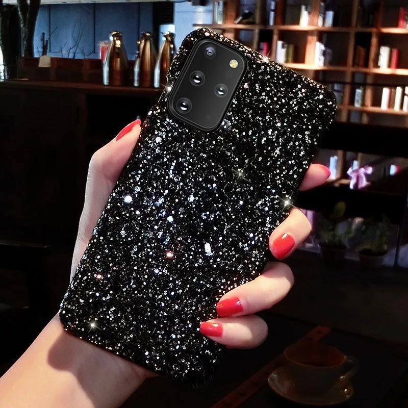 Чехол для Samsung Galaxy A50 A30S A10 A40 A70 S8 S9 S10 S20 Note 8 9 10 Lite A81 A91 A31 A71 A51 с блестками | Мобильные