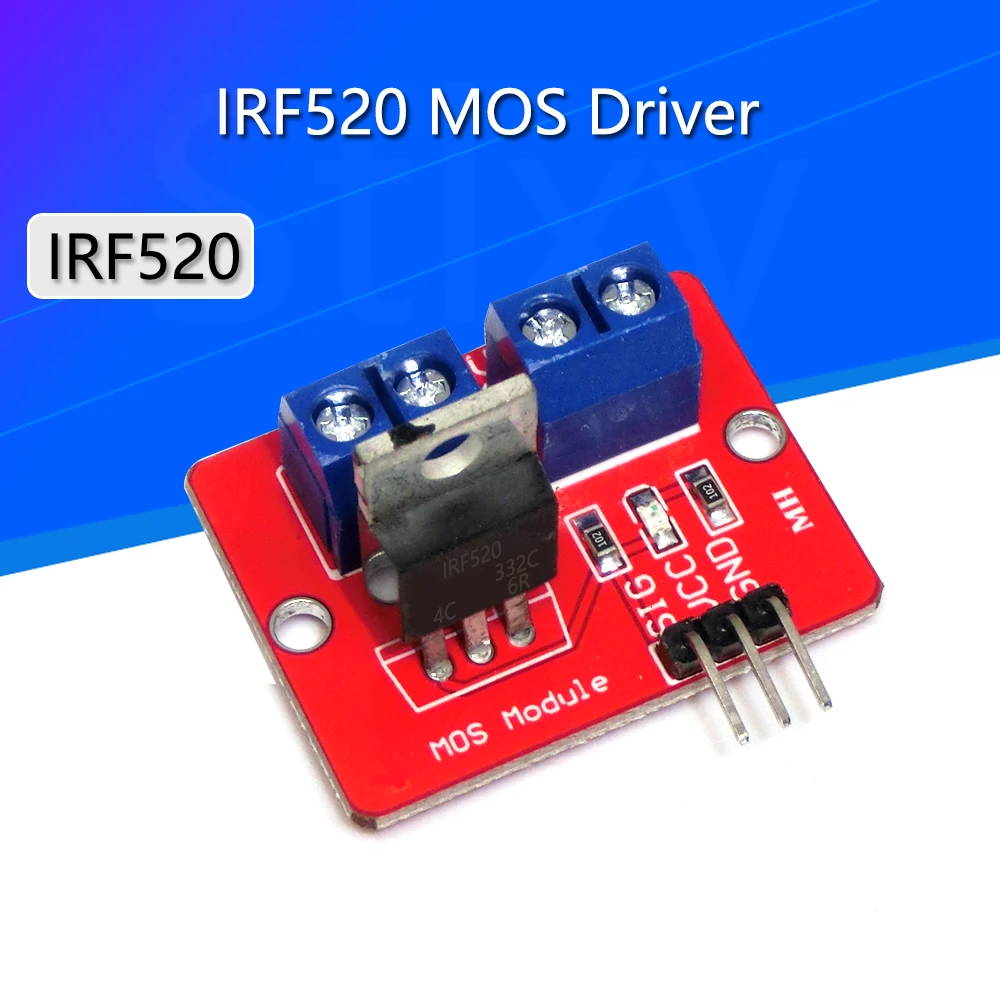 Умная электроника 0-24 В верхняя кнопка Mosfet IRF520 драйвер MOS модуль для MCU ARM Raspberry Pi