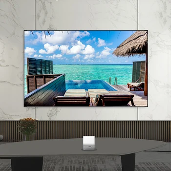 

new Anti-light folding projector screen HD home theater 60-130 inch 16:9 alr screen smartphone screen projector hologram Screens