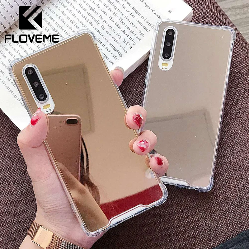 

FLOVEME Mirror Case For Huawei P20 P30 Lite Pro Soft TPU Phone Case For Huawei Mate 20 10 Lite P Smart 2019 Honor 10 Back Cover
