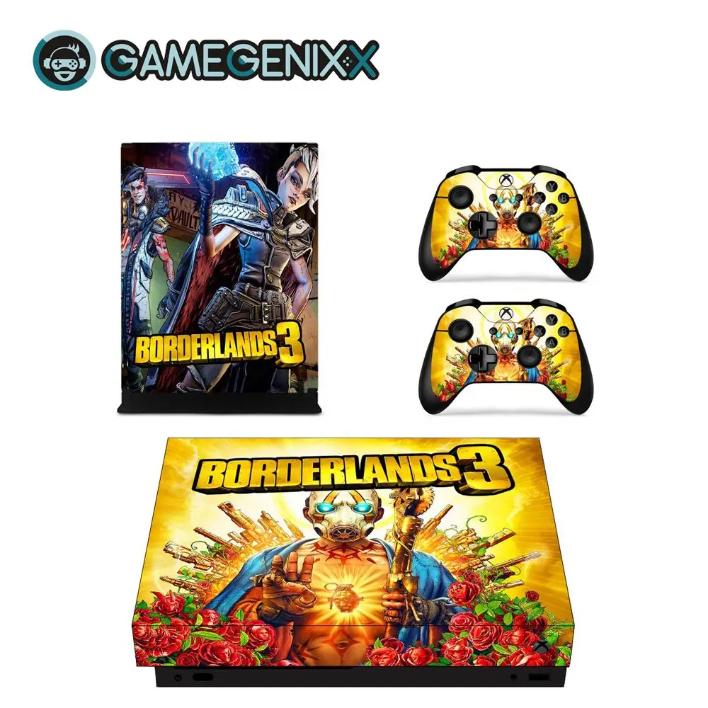 GAMEGENIXX виток винилопласта с наклейкой для консоли Xbox One X и 2 контроллера-borderland 3