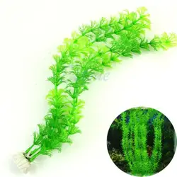 Plantes aquatiques artificielles sous marines, ornements écologiques pour Aquarium, eau plastique, herbe verte 