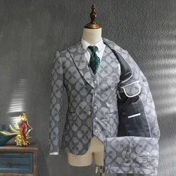 Ternos Masculino – costume décontracté pour Homme, tenue de Mariage formelle, tendance, imprimée, Style britannique 