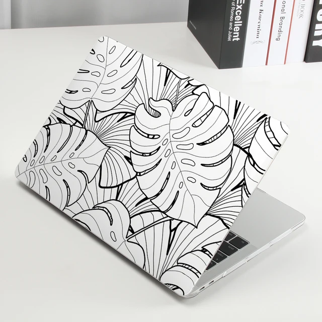 3D Print Abstract Leaves Laptop Case For Macbook Air 13 A2337 A2338 2020 M1 Chip Pro 14 15 A2442 A2289 Mac Pro 16 A2141 A2485 MM474-sj-TM