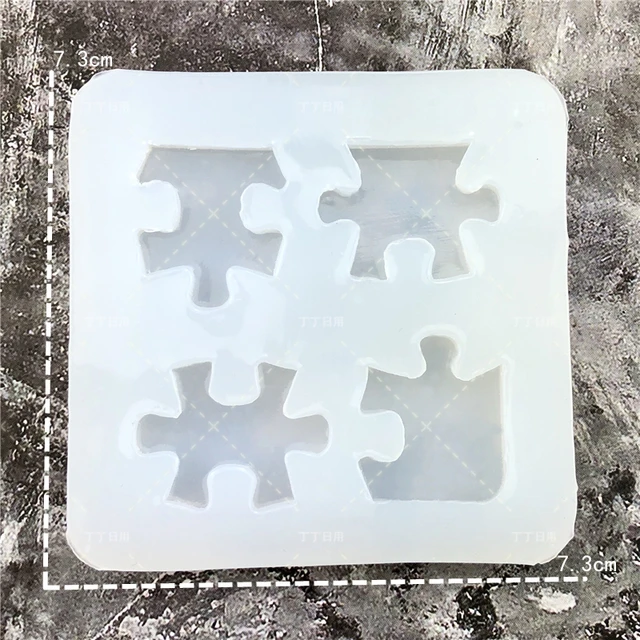 Dropship 1pc; Puzzle Piece Chocolate Mold; 3D Silicone Mold