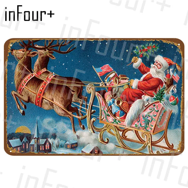 1156 Christmas Gift Plaque Metal Vintage Decor Metal Sign Tin Sign Metal Poster metal Plate Home Bar Pub Decoration Vintage Posters - Цвет: 1156