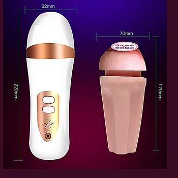 Male Vibrator Masturbator Silicone Electric Artificial Realistic Vagina Automatic Man Masturbation Sextoy Vagina Pussy Real Size 6