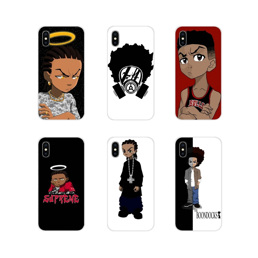 Мягкие прозрачные чехлы накладки Huey Freeman Boondocks для Oneplus 3t 5T 6T Nokia детей возрастом 2 3