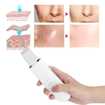 

Ultrasonic Skin Scrubber Face Tightening Lifting Pore Cleanser Serum Import Instrument s