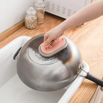 

Magic Multifunctional decontamination brush Bath Brush Sponge cleaner Brush dishes Removing Rust Kitchen items cleaning Tools