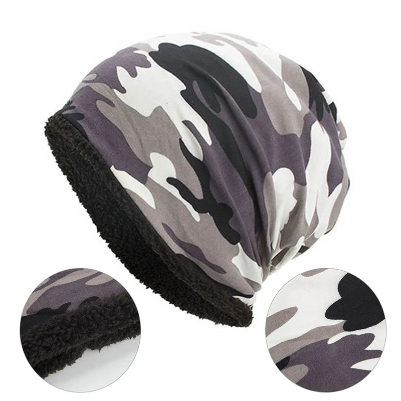 Камуфляжная Мужская шапочка, кепка, зимняя хлопковая кепка Skullies Beanies, кепка s, шапка Bonnet Homme Gorro